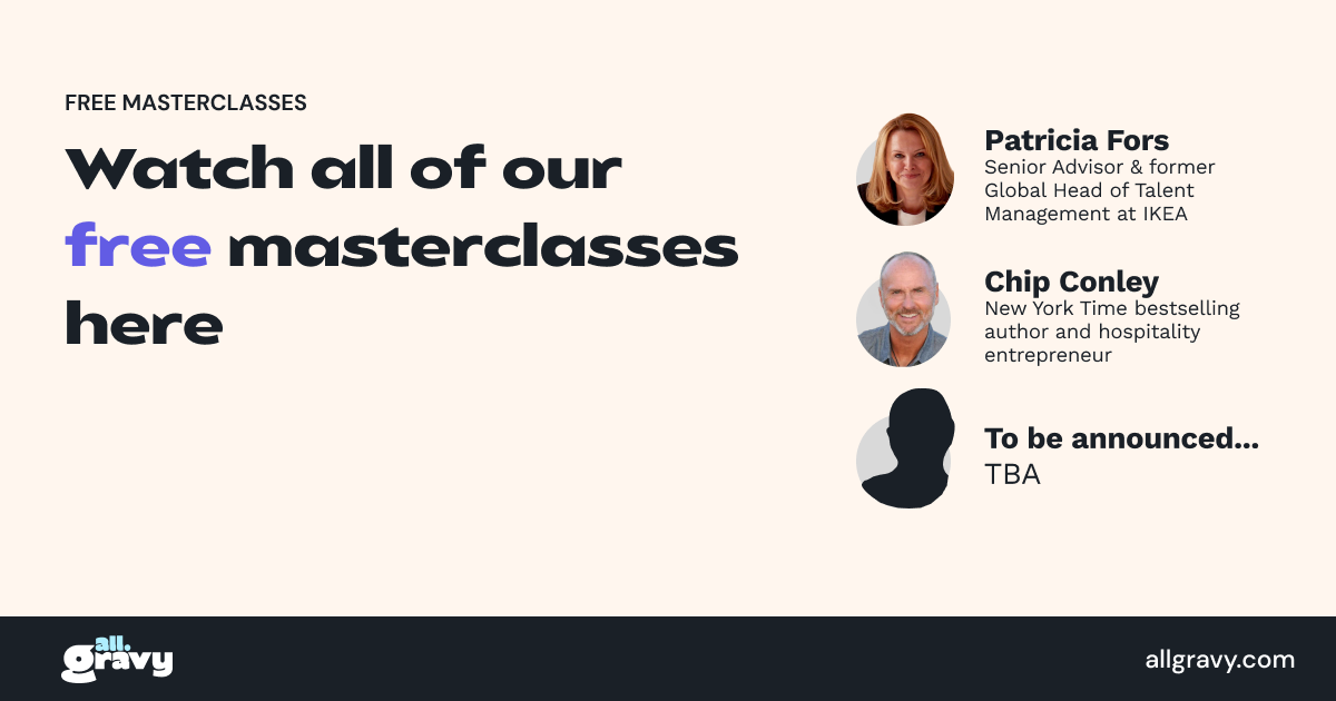 All Gravy Free Masterclasses